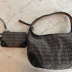Coach Matching Shoulder bag and Wrist bag